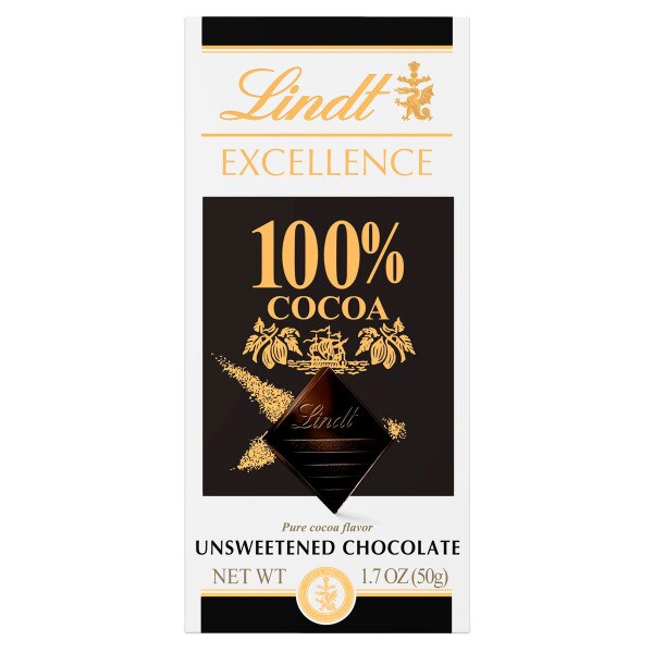 Lindt 100% Cocoa Pure Dark Chocolate Bar |Chocolate |Chicago Importing ...